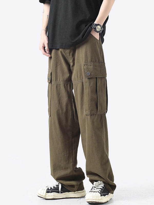 Men's Big Pocket Cargo Pants-0