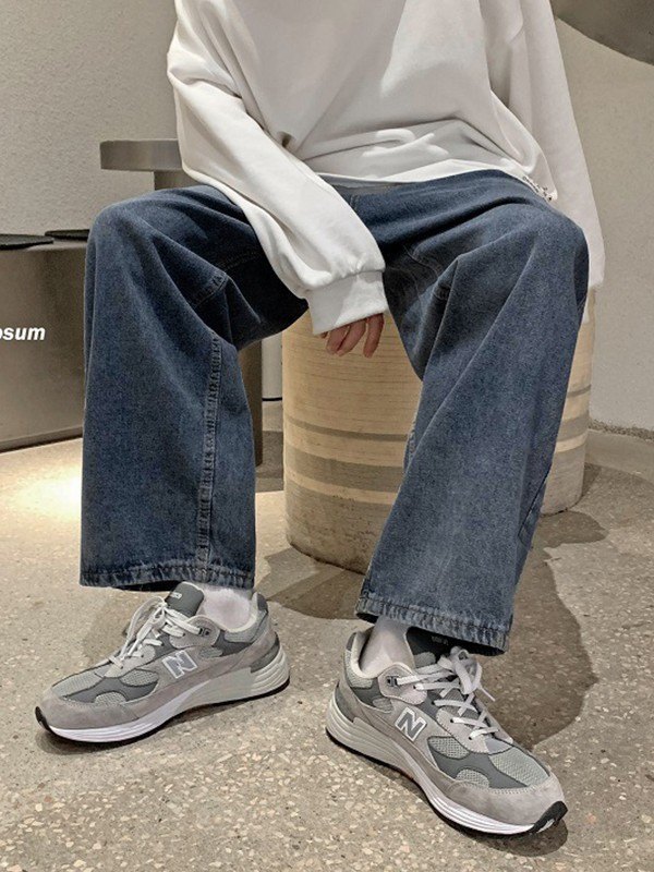 Men's Classic Denim Loose Jeans-2