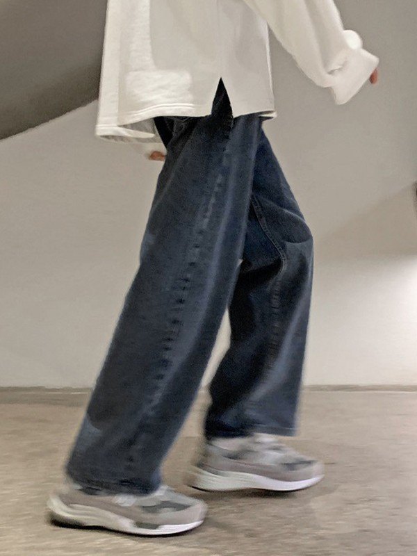 Men's Classic Denim Loose Jeans-1